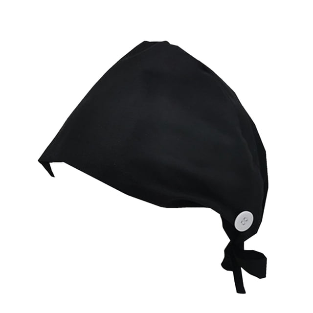 Sonducket Gorros de fregado Negro Ajustables