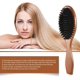 thumbnail image 3 of Cepillo de pelo de cerdas de jabalí natural, peine de masaje antiestático para el cuero cabelludo, cepillo de pelo de madera ovalado, mango de madera de haya JM, 3 of 5