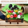 thumbnail image 5 of Set of 2 Simulation Flowers with Pot Artificial Plants Outdoor Floral Vase, 5 of 8