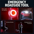 thumbnail image 4 of Bell + Howell BIONIC Car Tire Inflator Portable Air Compressor with Work Light and Window Breaker, Rechargeable 1500MAH Portable Tire Inflator for Car Air Pump Portable with LED Pressure Gauge, 4 of 8
