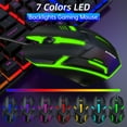 thumbnail image 3 of Keyboard and Mouse Combo, 104 Keys Wired gaming keyboard and mouse with Mouse Pad, Value RGB Backlit Keyboard Combo Set, Multimedia PC Gaming Keyboard, Office Keyboard for Gaming and Work, Black, 3 of 7