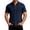 Navy, variant on Kixjoy Black Shirts for Men Short Sleeve Button Down Big and Tall T Shirts Collared Casual Cozy Dress Shirt Lightweight Basic Trendy T-Shirts with Pockets, Black 3XL