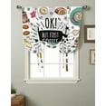 thumbnail image 3 of Coffee Cup Cake Dessert Window Curtain for Living Room Bedroom Balcony Cafe Kitchen Tie-up Roman Curtain, 3 of 7