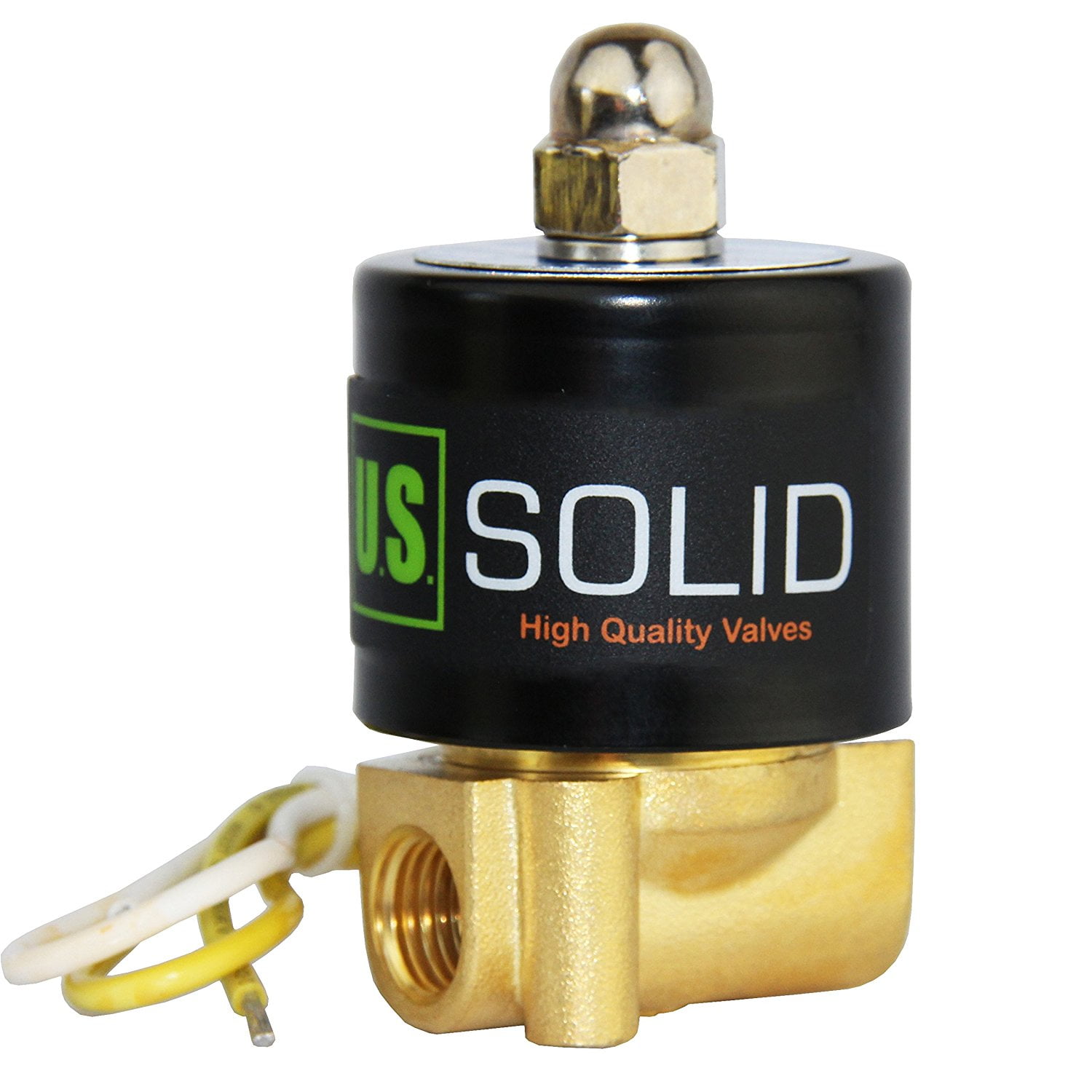 1/4" Brass Electric Solenoid Valve 24V AC Normally Closed VITON