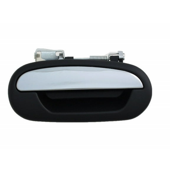 For Ford Expedition Door Handle 1997-2002 Exterior | Rear Passenger Side | Texture/Black Finish | Chrome Lever | Plastic | Black Housing | FO1521106 | 5L1Z7826604AAPTM