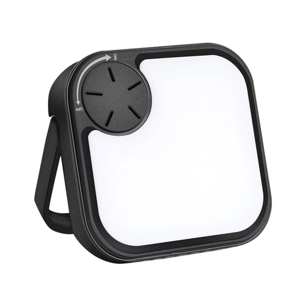 Lámpara de trabajo impermeable con luz LED para acampar para pesca al aire libre, senderismo (negro)
