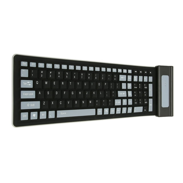 Foldable Silicone Keyboard, USB Soft Silicone Silent Keyboard, Waterproof And Dustproof, Flexible Foldable And Roll Up Keyboard For Notebook PC Laptop