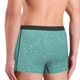 thumbnail image 5 of Balery Teal Green Glitter Men's Boxer Briefs, Soft and Breathable Cotton Underwear with nylon Waistband-Large, 5 of 9