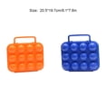 thumbnail image 3 of Estuche para huevos Práctico contenedor multifuncional de plástico Egges Caja de almacenamiento de protección Refrigerador Portador para Organizadores de utensilios de cocina Azul 12 piezas Wosthever  HA076949-02, 3 of 6