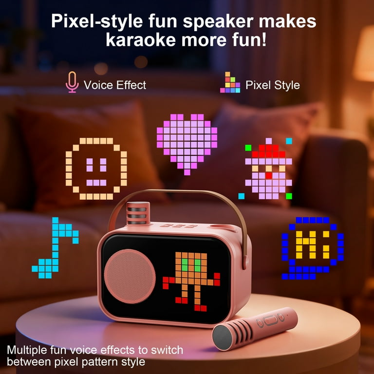 JYX Kids Karaoke Machine with 15+ Animation, Bluetooth