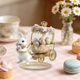 thumbnail image 4 of Japceit Pull Along Rabbit Acrylic Ornament, Cute Bunny on Wheels Decor for Home and Desk, Colorful Acrylic Figurine for Bedroom, Study, and Easter Holiday Display, 4 of 6