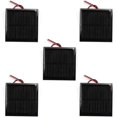 thumbnail image 1 of HUGFEGWE 5.5V 0.6W Polycrystalline Mini Solar Panel Module DIY for Light Toys Charger 65x65mm 5Pcs CJB91-113693, 1 of 7