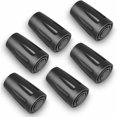 thumbnail image 1 of (Noir 6 Pcs) Embouts Protecteurs en Caoutchouc pour Bâtons de Randonnée Marche Nordique, 1 of 5
