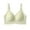 Mint Green, variant on Annhoo Seamless Bras for Women Plus Size Casual No Underwire Gathered Bras Comfort Soft V Neck Low Support Bras