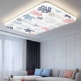thumbnail image 2 of Blue Red Coastal Fluorescent Light Covers, Nautical Summer Beach Coral Sea Turtle Magnetic Light Covers for Ceiling Lights, Fluorescent Ceiling Shade Filters for Classroom Bedroom Office 4x2Ft x 4PCS, 2 of 8