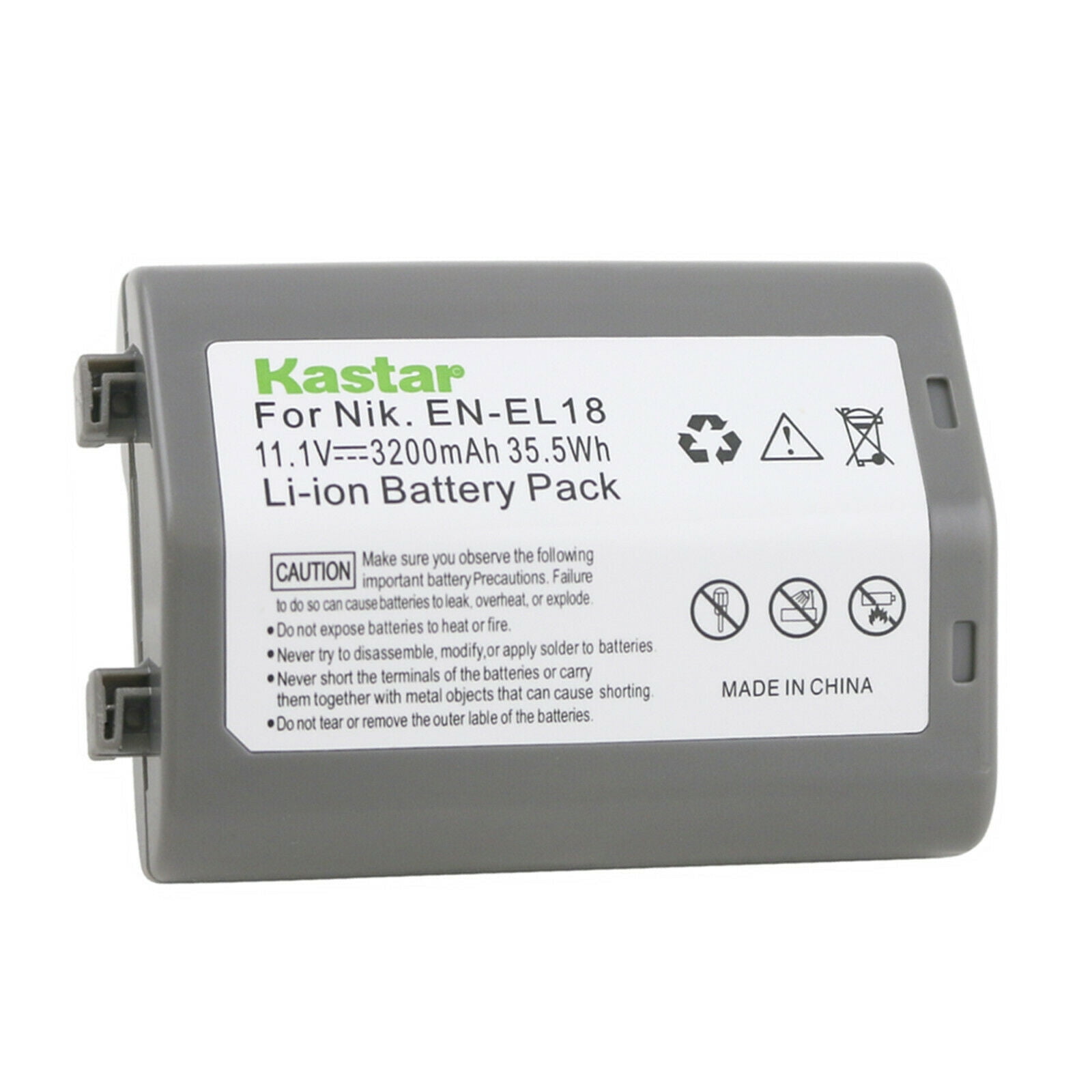 Kastar 1-Pack Battery Replacement for Nikon EN-EL18 EN-EL18a EN-EL18b  EN-EL18c EN-EL18d Battery, MH-26 MH-26a MH-26b Charger, Nikon D4 D4S D5 D6  D6S