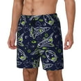 thumbnail image 2 of Gaeub Hand Drawn Rockets Mens Swim Trunks Stretch Beach Shorts Quick Dry for Men Swim Shorts Swimwear with Pockets- XX-Large, 2 of 9