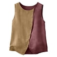 thumbnail image 4 of Favoffer Women's Boho Tops Scoop Neck Racerback Sleeveless Front Button Relax Summer Outing Leisure Outfit Solid Bohemian Vests, 4 of 8