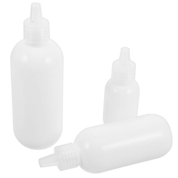 FRCOLOR 3pcs Travel Size Toiletries Bottles Cosmetics Dispensing Empty Squeeze Tubes for Lotion and Shampoo Plastic Travel Liquid Bottles