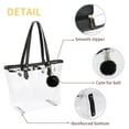 thumbnail image 4 of Bolso de hombro MICOM, bolso grande transparente negro transparente, 4 of 7
