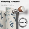 thumbnail image 2 of Outdoor Curtains for Patio Waterproof, Blue Teal Botanical Outdoor Privacy Panels Grommet, Rustic Country Spring Floral Summer Leaf Blackout Outside Curtains for Porch/Cabana 54"x108", 1 Panel, 2 of 8