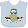 thumbnail image 3 of Inktastic Aviator Bear, Pilot Bear, Airplane, Cute Bear Boys or Girls Baby Bib, 3 of 4