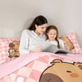 thumbnail image 4 of Castle Fairy Kawaii Capybara Bedding Comforter Set,Cute Animal Full Bedding Set, 4 of 8