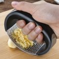 thumbnail image 1 of Garlic Press Garlic Peeler Set Stainless Steel Professional Grade Manual Garlic Press Crusher Squeezer Masher Mincer Tool, 1 of 7
