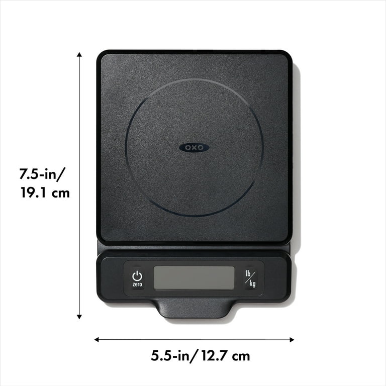 OXO Softworks 5 lb Food Scale with Pull-Out Display Black 2126900