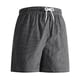 thumbnail image 4 of Ceisia Summer Men's Casual Striped 5 Inch Beach Shorts Quick Dry Drawstring Waist Swim Trunks with Pockets Black L Gifts, 4 of 8