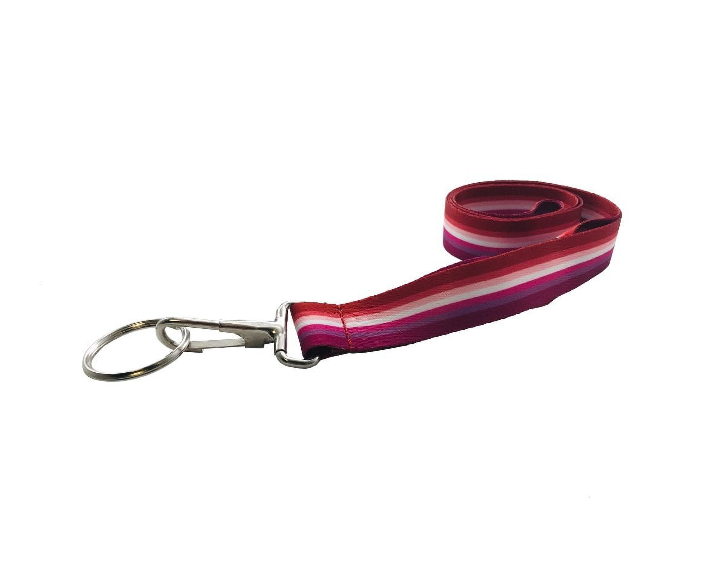 Bulk Lesbian Pride Flag Colored Lanyards (25 Lanyards)