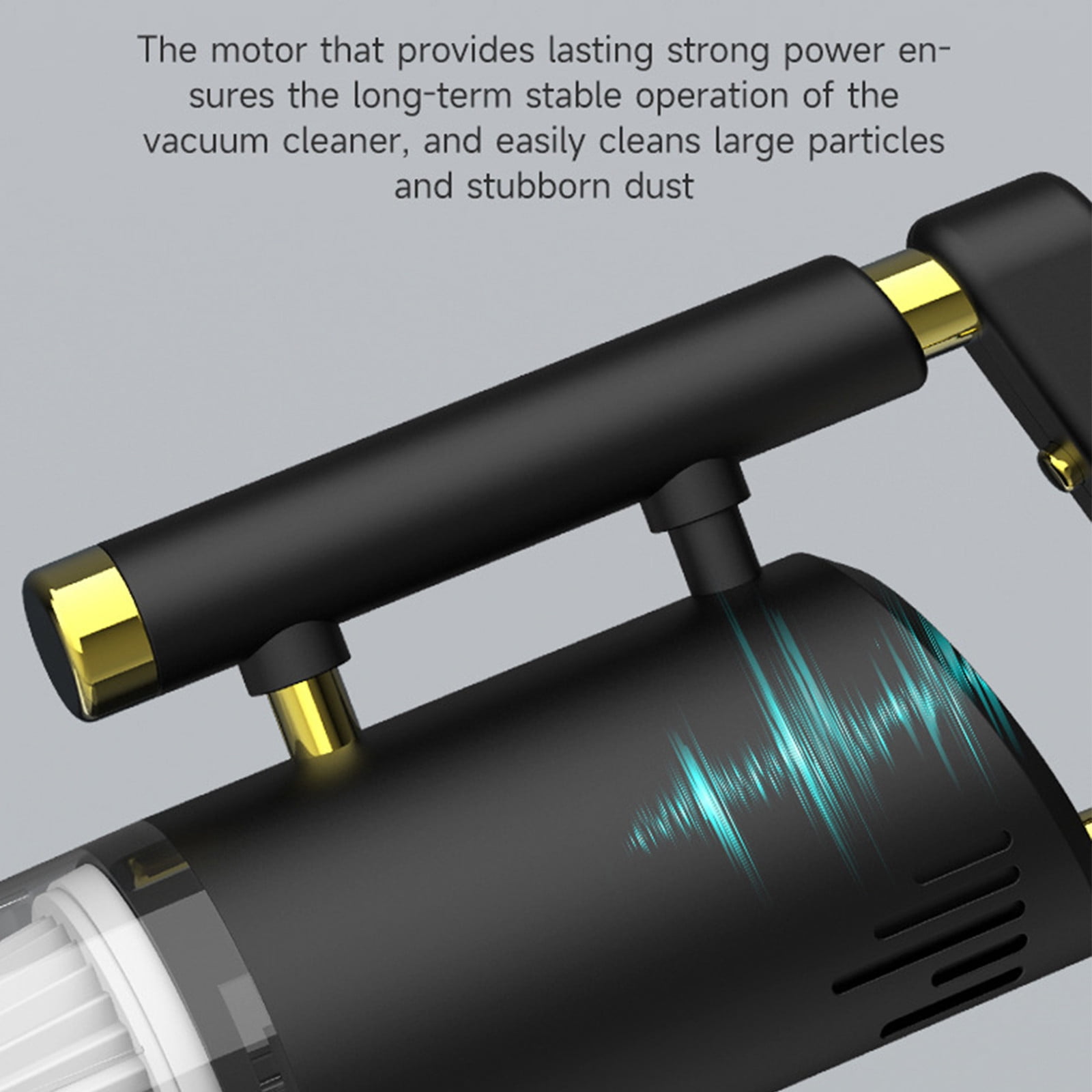 Tuphregyow Wireless Handheld Vacuum Cleaner - High Power 120W Suction, Wet & Dry, Compact and Large Suction - Ideal for Household and Car Cleaning Black