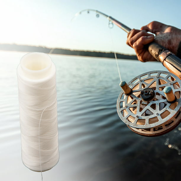 HEVIRGO Wear-Resistant Non-Slip White Nylon Fishing Line Strand Thread Fish  Tackle,1