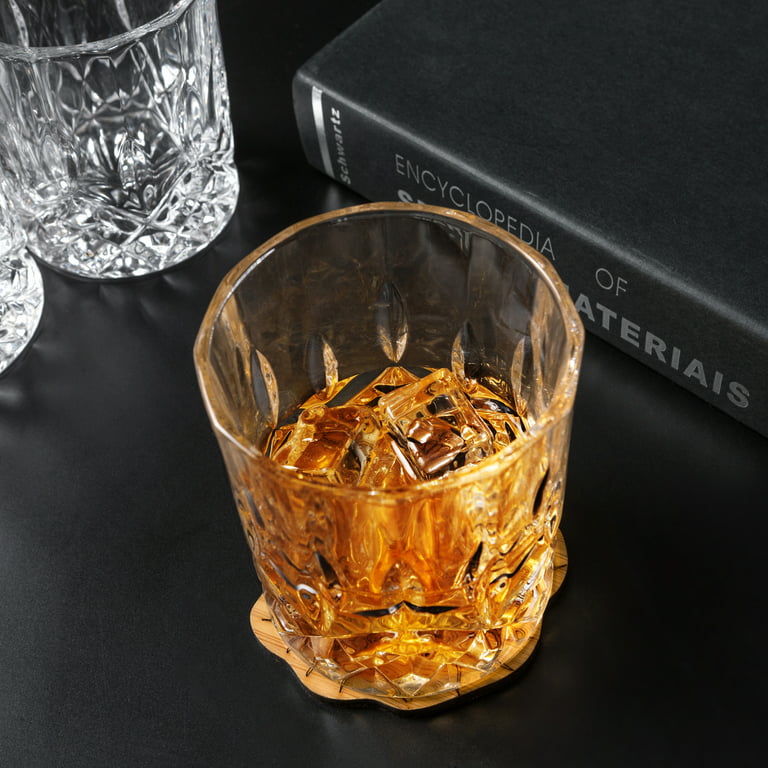 HUAHANGNA Old Fashioned Cocktail Glasses - 9oz Whiskey Tasting Glasses for  Men, Rocks Glasses Set of…See more HUAHANGNA Old Fashioned Cocktail Glasses
