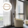 thumbnail image 3 of IBASETOY 1Pc Light Brown Curtain Fixing Strap Elegant Curtain Holder Creative Tieback for Home Use, 3 of 8