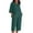 001 Green, variant on Htigea Women's 2 Piece Sets Linen 3/4 Sleeve Shirt High Waist Capri Pants with Pockets Casual Outfits Summer Wear Purple S