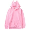 thumbnail image 5 of Yindaity Hoodies for Teen Girls Cute Trendy Long Sleeve Pullover Hoodies Oversized Hooded Sweatshirts Tops Winter Preppy Clothes(Pink,13-14 Years), 5 of 7