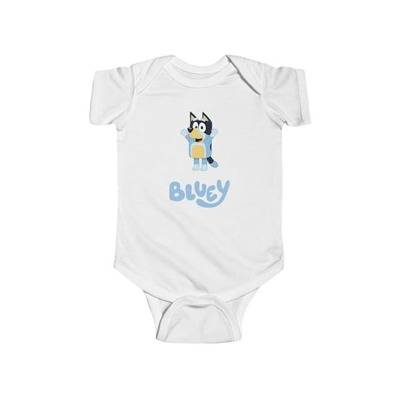 Bella Canvas with Cute Bluey Infant, Baby Shower Gift, Animal Lover Outfit, Cartoon, Newborn Apparel Baby Boy or Girl Bodysuit Gift