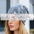 thumbnail image 3 of QSAWXQZ Women's Printed Head Wrap Turban Feather Print Soft Stretch Sleep Cap Outdoor Bandana Free Size, 3 of 5