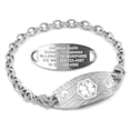 thumbnail image 1 of MedicEngraved Stainless Steel Custom Medical Alert Bracelet - 5mm Oval Link, 1 of 8