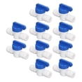 thumbnail image 2 of 10 válvulas de bola en línea, miniinterruptor de cierre de tubo de agua, accesorio de conexión rápida para purificador de agua de 1/4 de pulgada., 2 of 14