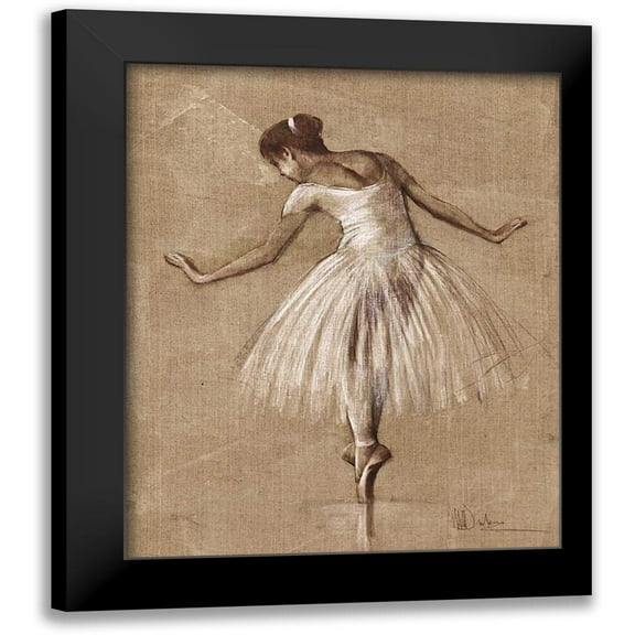 Dulon, Mary 12x14 Black Modern Framed Museum Art Print Titled - Bourees II