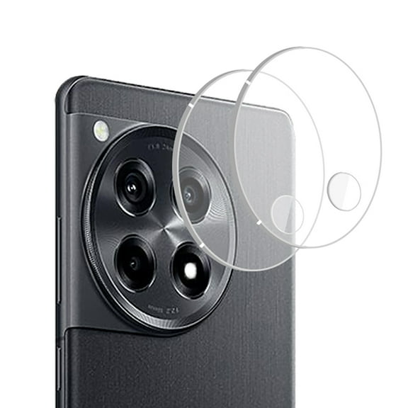 KIQ 2 Pack CLEAR Tempered Glass Screen Protector Cover for the Rear / Back Camera Lens Compatible with OnePlus 12R