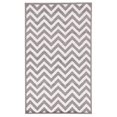 thumbnail image 1 of Capri Chevron Grey & Cream 4' 3" x 7' 3" Area Rug, 1 of 5