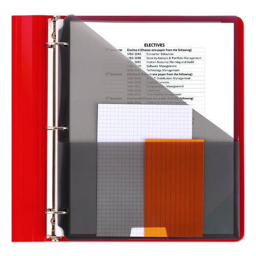 1" Plastic Binder, 3 Rings, 1" Capacity, 11 x 8.5, Randomly Assorted Color | Bundle of 5