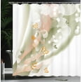 thumbnail image 3 of Ambesonne Floral Shower Curtain, Spring Themed Flowers Print, 69"Wx75"L, Pale Almond, 3 of 4