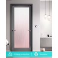 thumbnail image 5 of Window Privacy Film,Pink Ombre Lines UV Sun Blocking Window Tint Film Heat Control One Way Blackout Window Film,Simple White Pink Gradient Stripes Non Adhesive Static Cling Window Sticker 23.6x59 In, 5 of 7