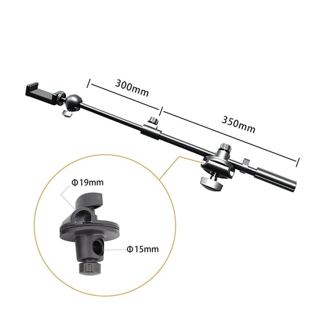 55cm Rotating Microphone Stand Arms Mic Clip Holder Extension Bracket B