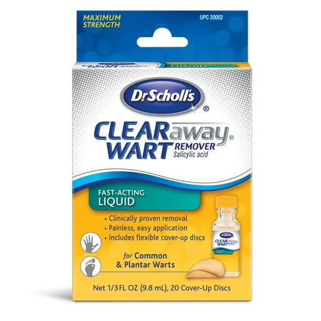 Dr. Scholls Clear Away Wart Remover Fast Acting Liquid 0.33 oz
