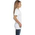 thumbnail image 3 of Hanes T-Shirt à Col en V Nano-T pour Femmes, 3TG, Blanc, 3 of 7